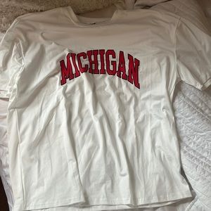 White Michigan Oversized Shirt